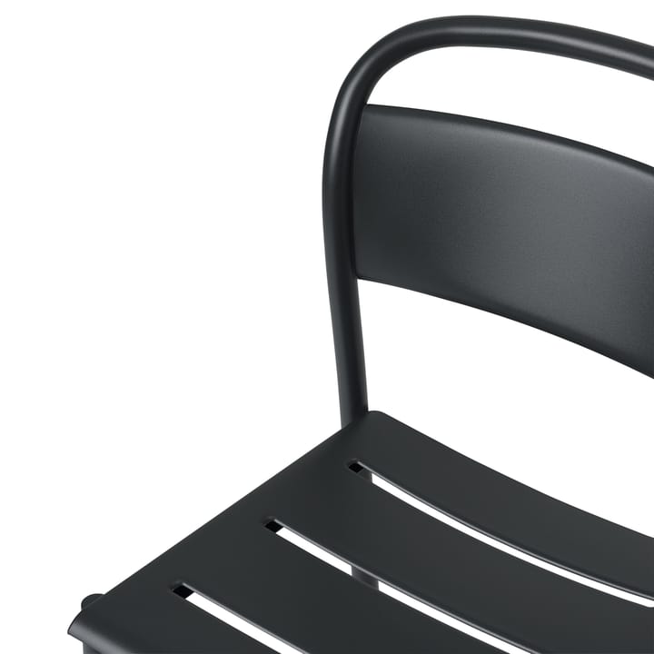 Linear steel side chair stol, Black Muuto
