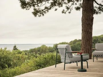 Linear Steel soffbord - Dark green, Ø42x47 cm - Muuto