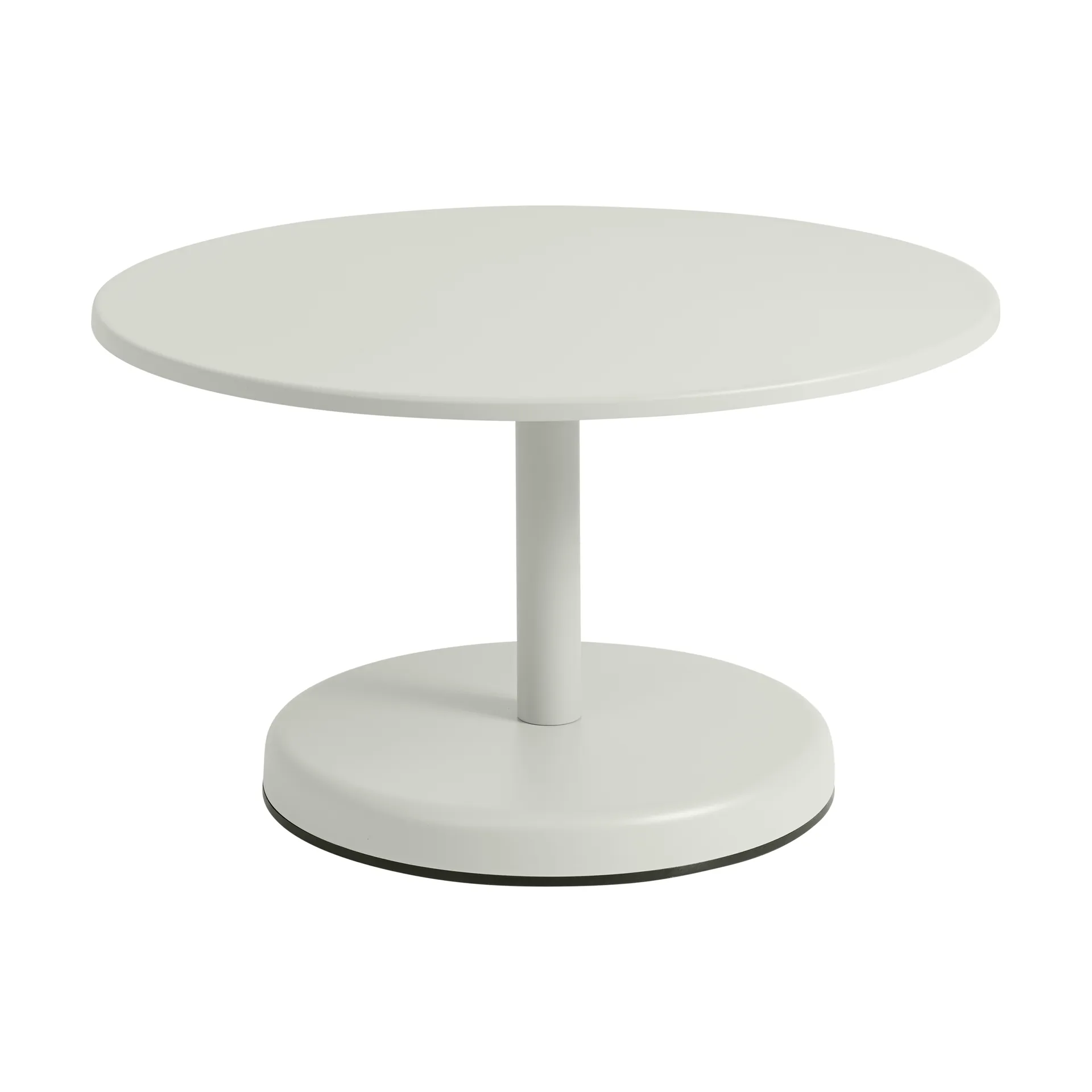 Linear Steel soffbord, Grey, Ø70x40 cm Muuto