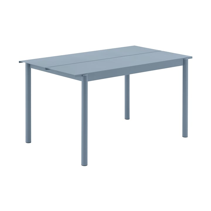 Linear steel table bord 140x75 cm - Pale blue - Muuto