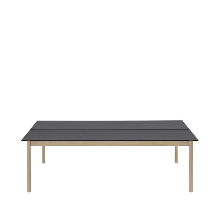 Linear System bord - Black nanolaminate-Black-Oak - Muuto