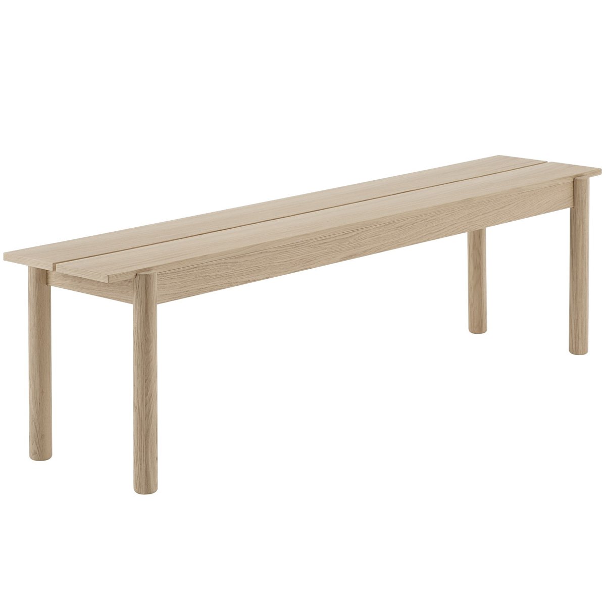 Muuto Linear träbänk ek 170 cm | Skandinavisk Design | Bänkar | Beige