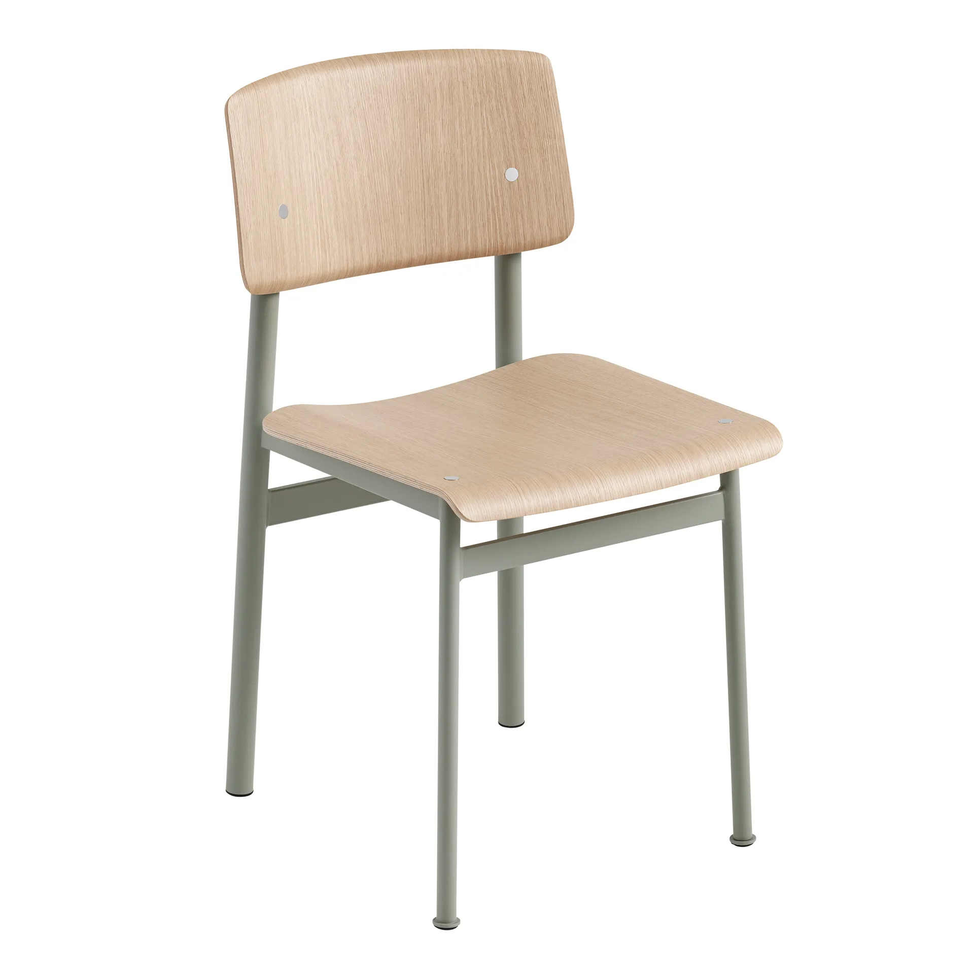 Loft Chair stol, Oak-Dusty green Muuto