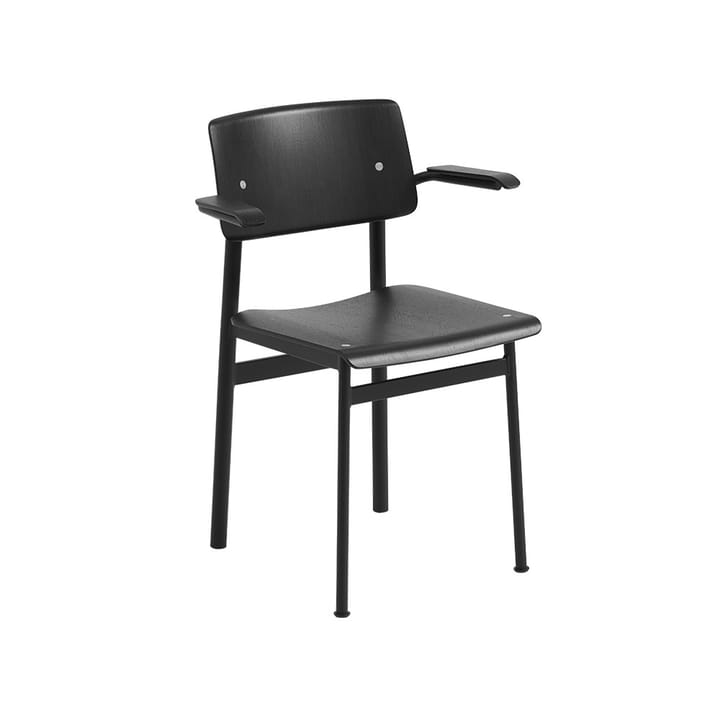 Loft karmstol med armstöd - Black-Black - Muuto