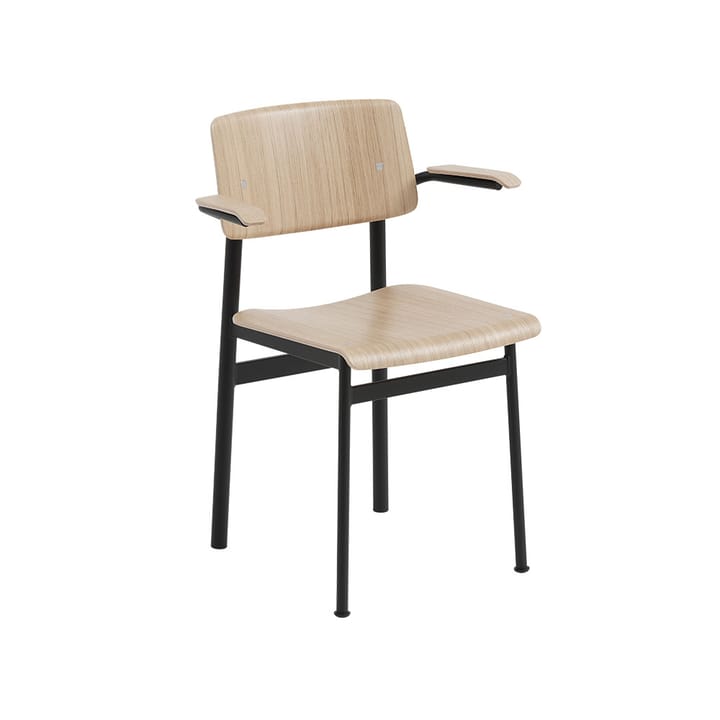 Loft karmstol med armstöd - Oak-Black - Muuto