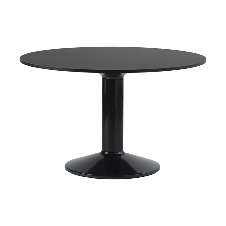 Midst pelarbord Ø120 cm - Black Linoleum-Black - Muuto