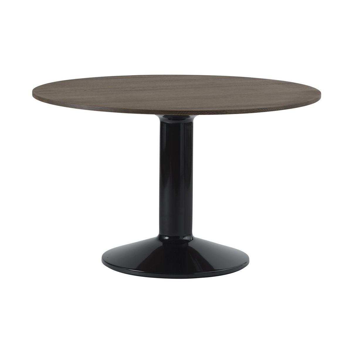 Muuto Midst pelarbord o120 cm Dark Oiled Oak-Black | Skandinavisk Design | Matbord | Brun