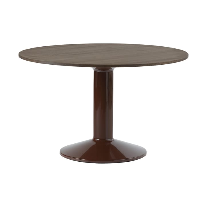 Midst pelarbord Ø120 cm - Dark Oiled Oak-Dark Red - Muuto