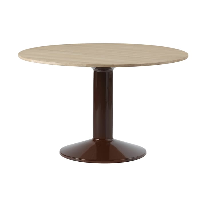 Midst pelarbord Ø120 cm - Oiled Oak-Dark Red - Muuto