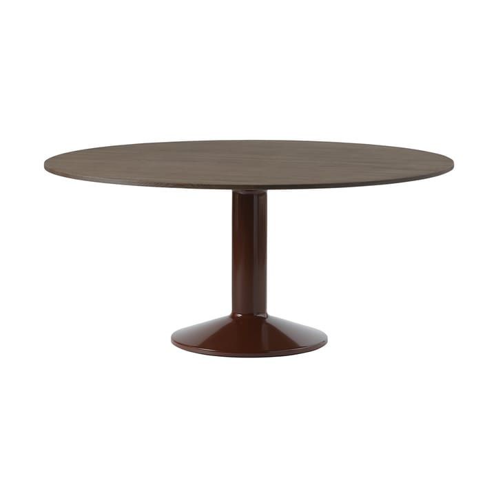 Midst pelarbord Ø160 cm - Dark Oiled Oak-Dark Red - Muuto