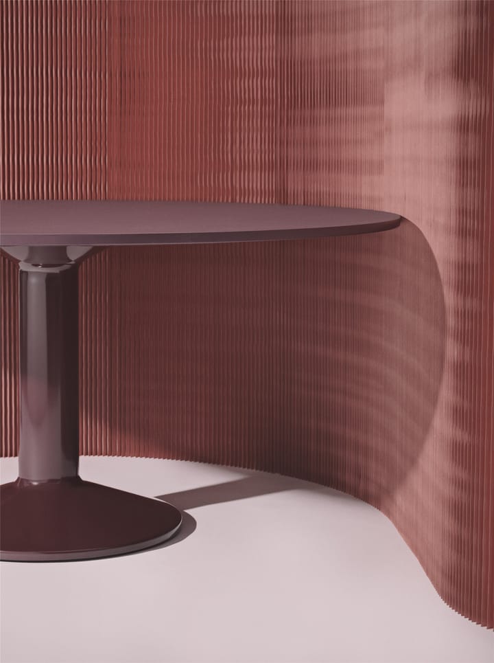 Midst pelarbord Ø160 cm, Dark Red Linoleum-Dark Red Muuto