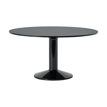 Midst pelarbord - Black linoleum-black, Ø140 cm - Muuto