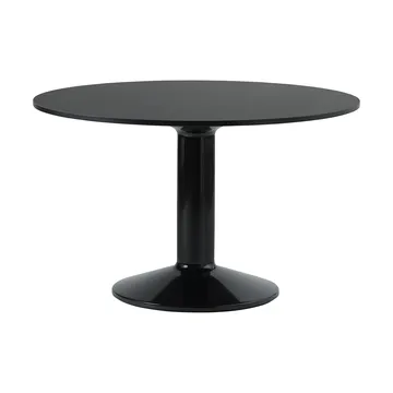 Midst pelarbord - Black nanolaminate-black, Ø120 cm - Muuto