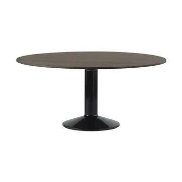 Midst pelarbord - Dark oiled oak-black, Ø160 cm - Muuto