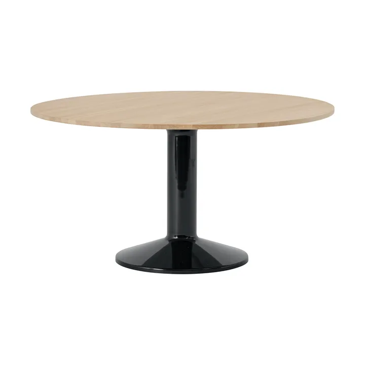 Midst pelarbord - Oiled oak-black, Ø140 cm - Muuto