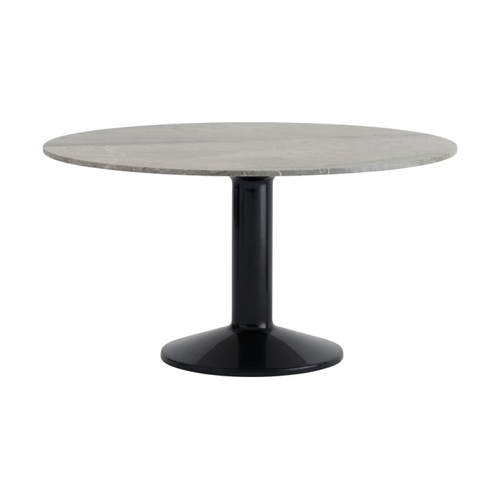 Midst soffbord - Grey marble-black, Ø140 cm - Muuto