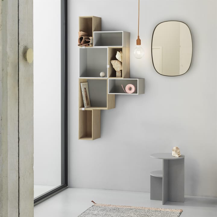 Mini stacked förvaringssystem small, Oak Muuto