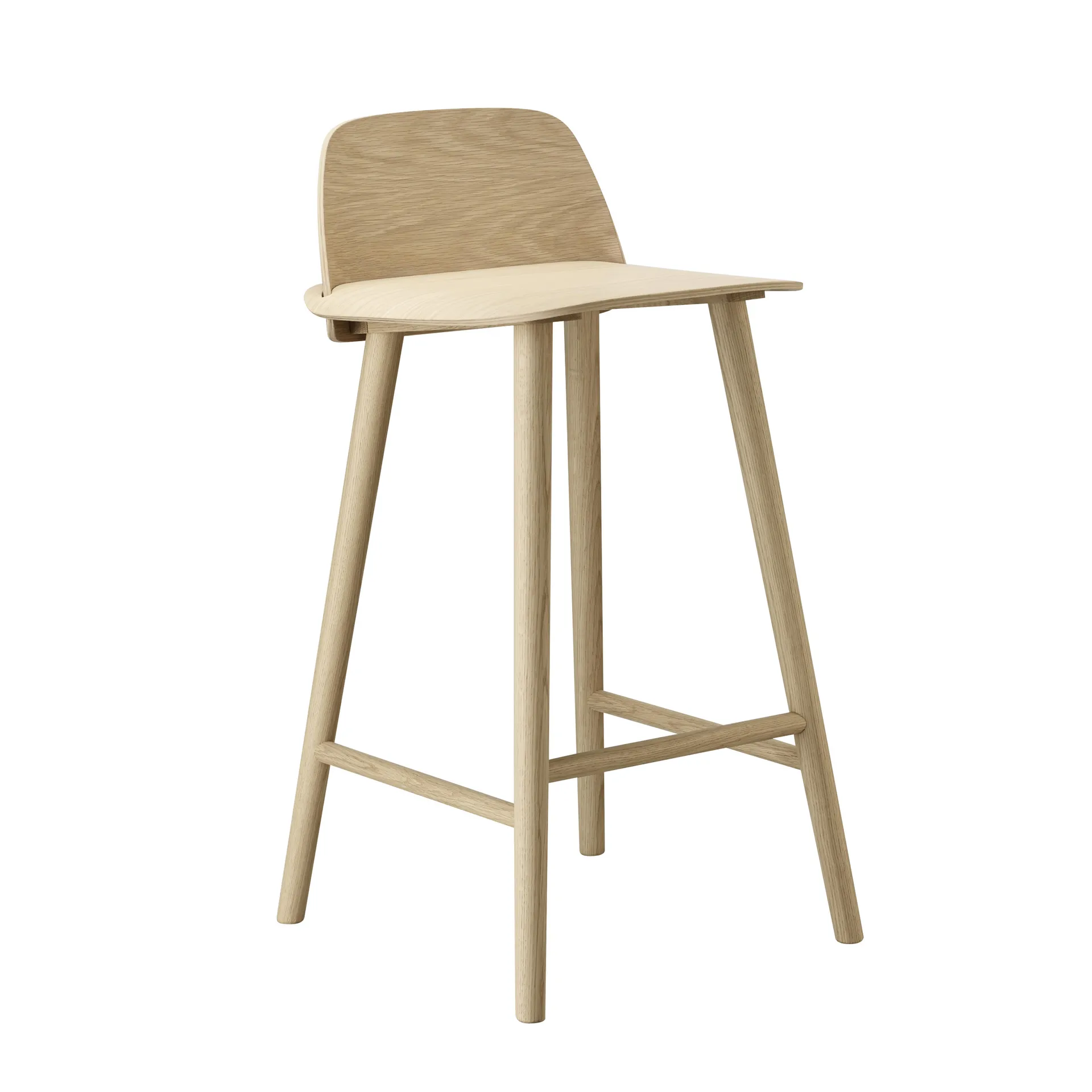Nerd barstol 75 cm, Oak Muuto
