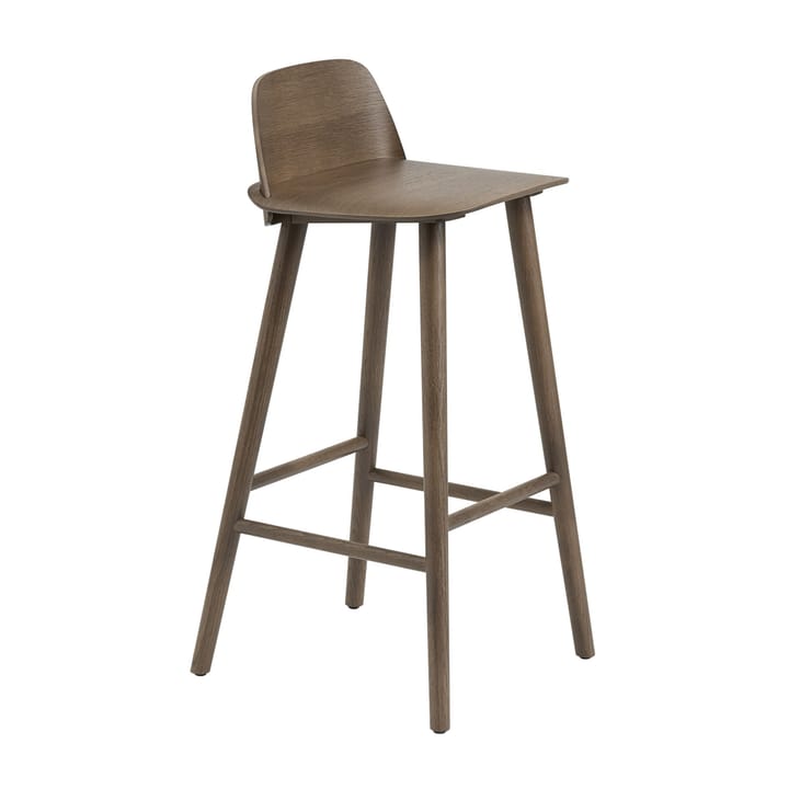 Nerd barstol 75 cm - Stained dark brown - Muuto