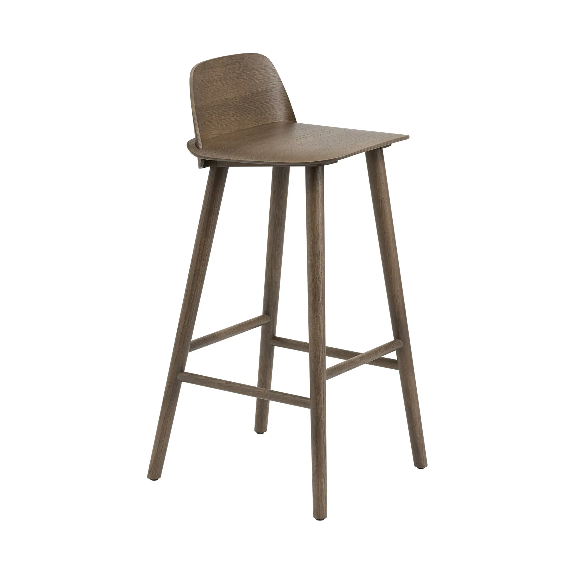 Nerd counter stol 65 cm, Stained dark brown Muuto