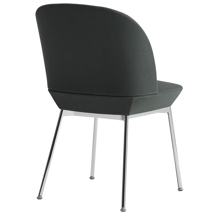 Oslo sidostol kromade ben, Twill Weave 990 Muuto