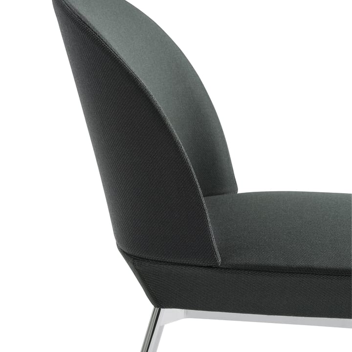 Oslo sidostol kromade ben, Twill Weave 990 Muuto