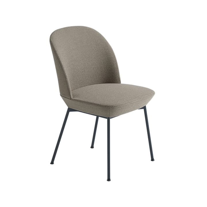 Oslo sidostol tygklädd, Ocean 52-Anthracite black Muuto
