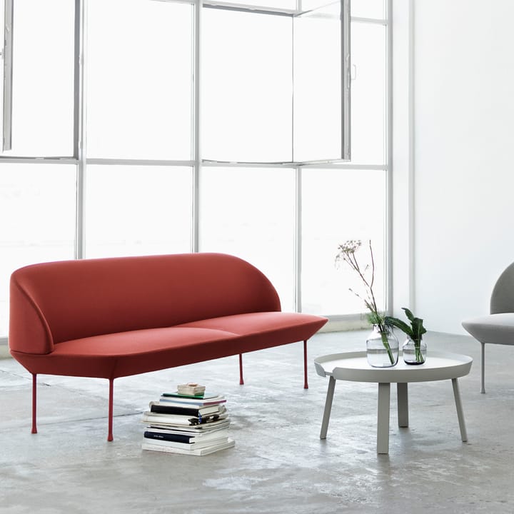 Oslo soffa 2-sits, Steelcut 660-Dark red Muuto