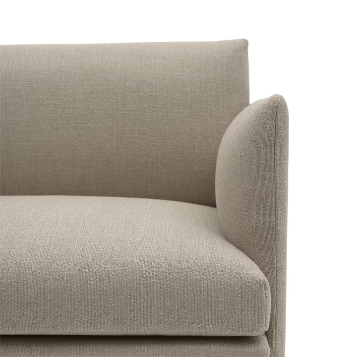 Outline chair fåtölj tyg, Ecriture 240-Polished Aluminum Muuto