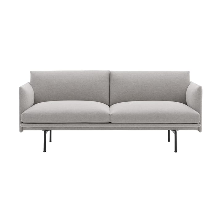 Outline soffa 2-sits - Clay 12-Black - Muuto
