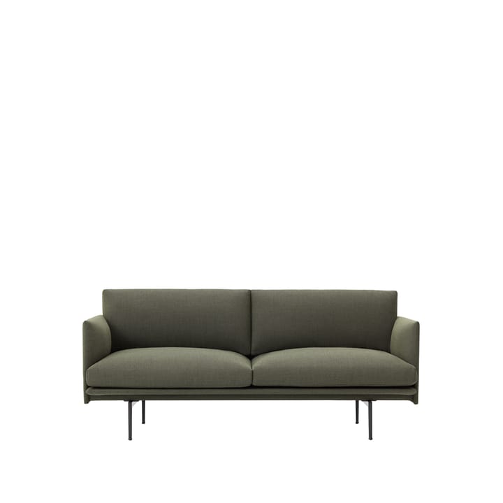 Outline soffa 2-sits - Fiord 961-Black - Muuto