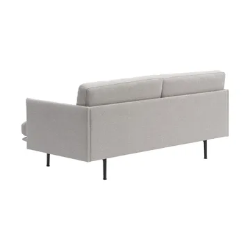 Outline Soft soffa - Clay 12-svarta ben, 2-sits - Muuto