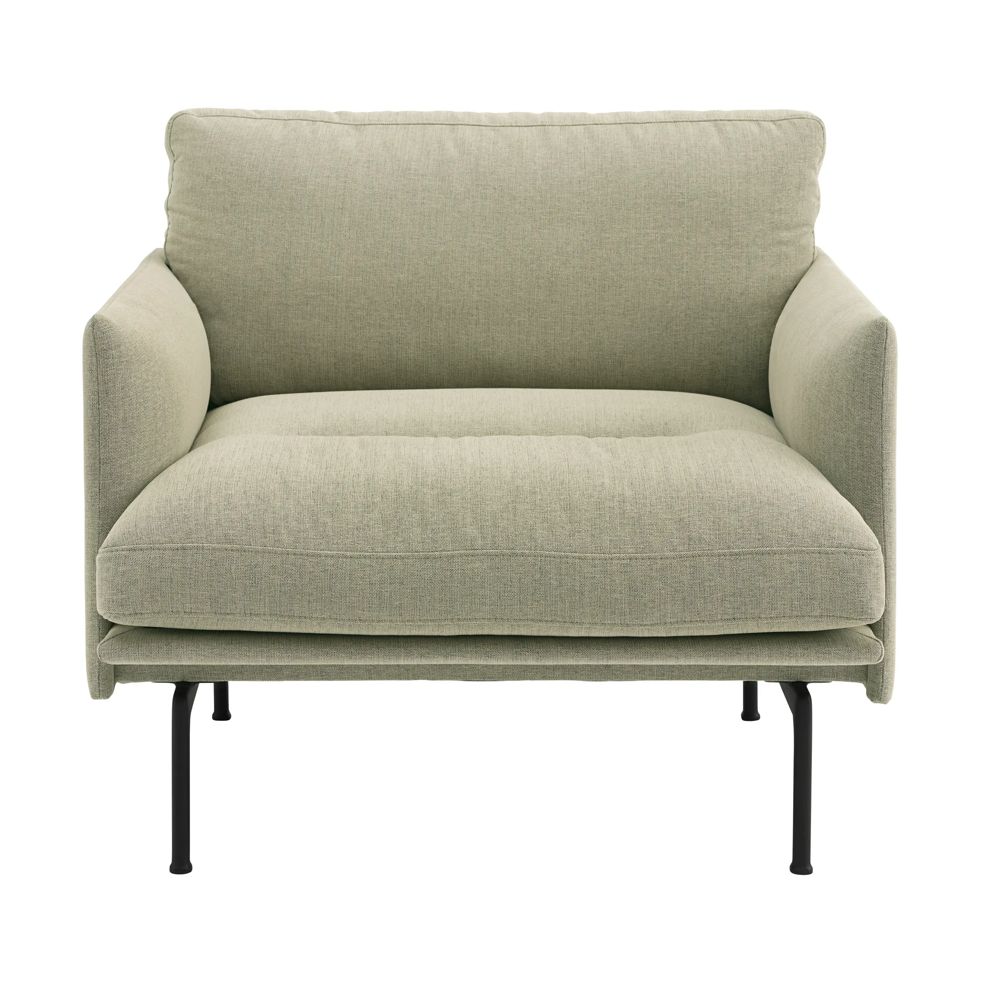Outline Soft stol, Guest 250-svarta ben Muuto