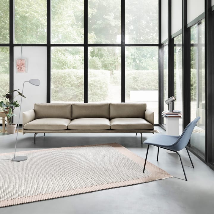 Pebble matta 200x300 cm, rosa Muuto