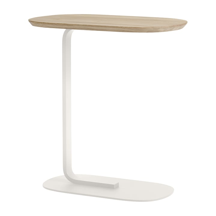 Relate sidobord H 605 - Solid oak-Off white - Muuto