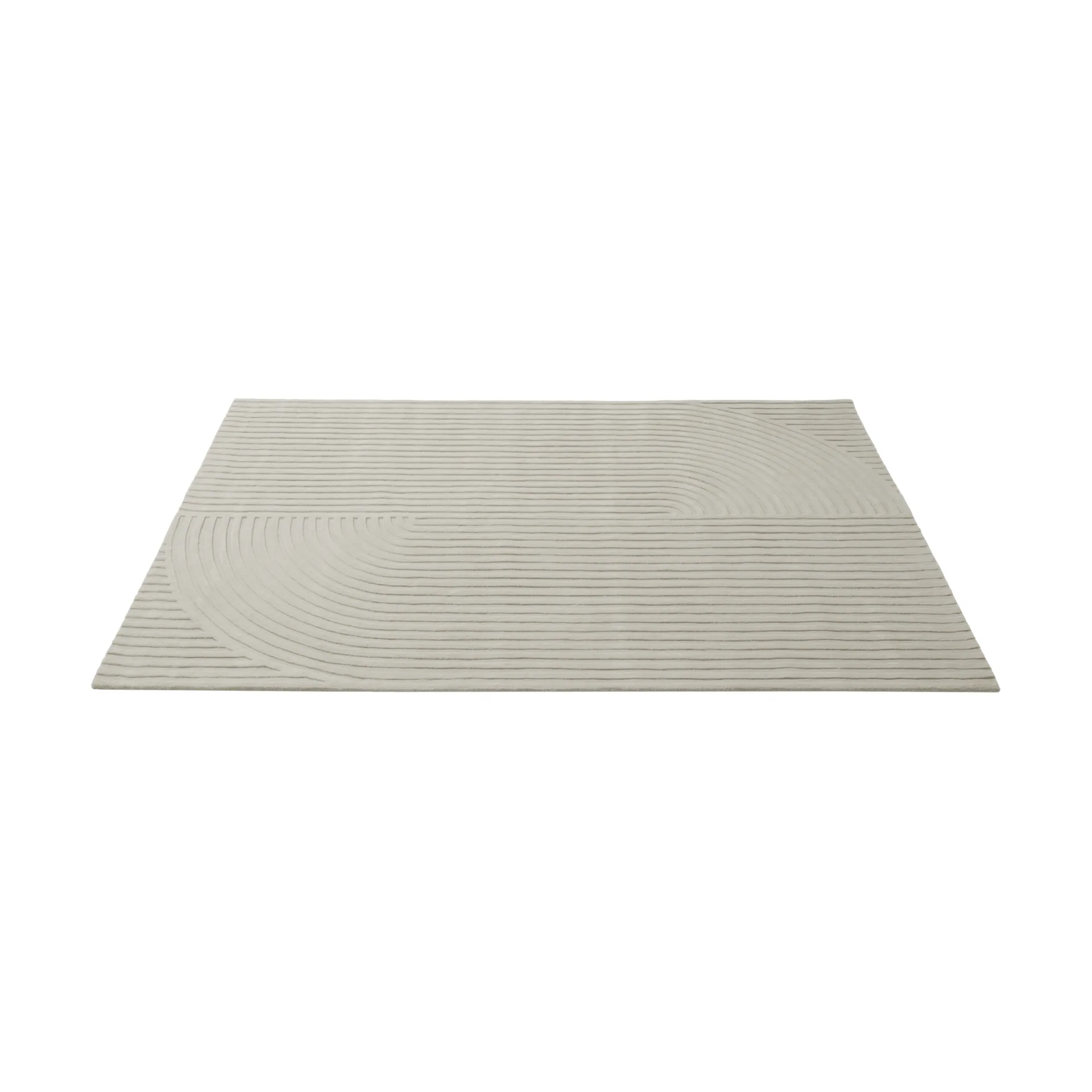 Relevo Rug Quattro ullmatta, Off white, 200x300 cm Muuto