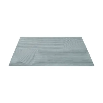Relevo Rug Quattro ullmatta - Sage green, 170x240 cm - Muuto