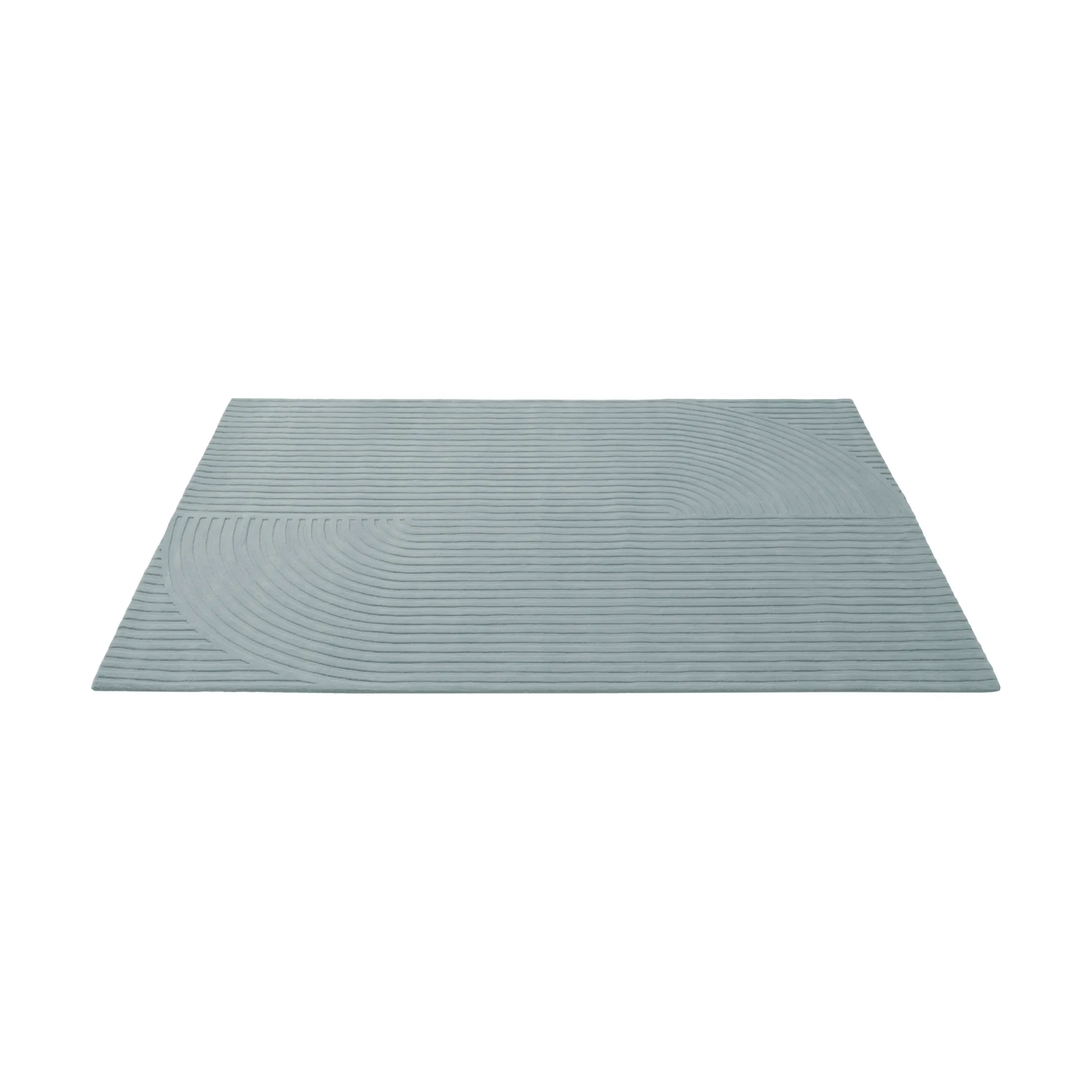 Relevo Rug Quattro ullmatta, Sage green, 200x300 cm Muuto