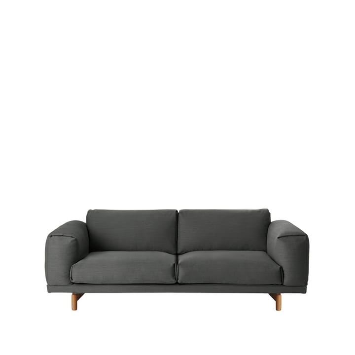 Rest soffa - 2-sits-remix 163 grey-ekben - Muuto