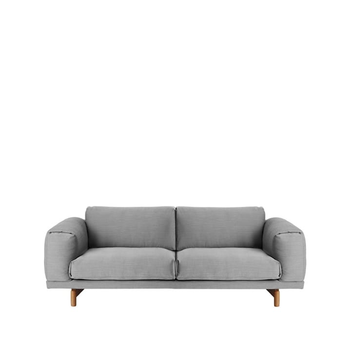Rest soffa - 2-sits tyg steelcut trio ii 133 light grey, ekben - Muuto