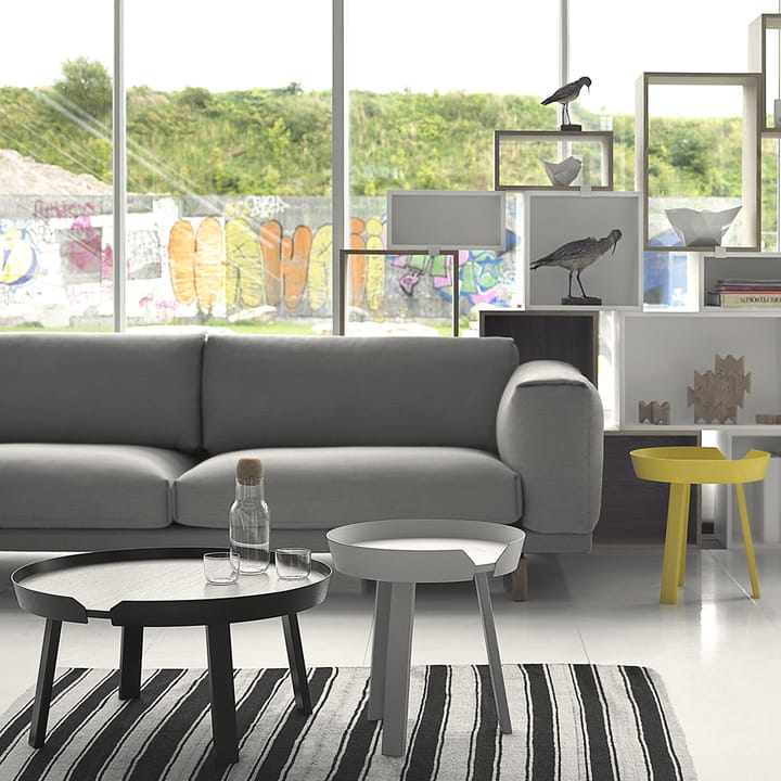 Rest soffa, 3-sits tyg steelcut trio 515 rose, ekben Muuto