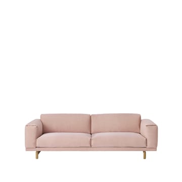 Rest soffa - 3-sits tyg steelcut trio 515 rose, ekben - Muuto