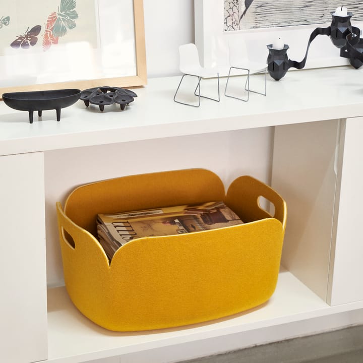 Restore förvaringskorg, gul Muuto