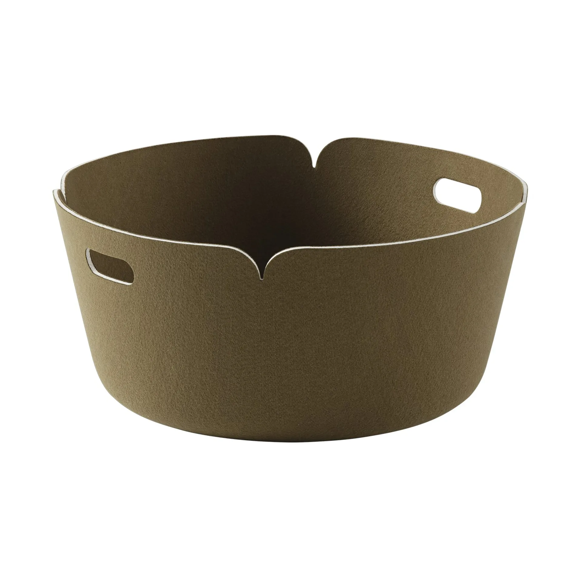 Restore förvaringskorg rund, Brown Green Muuto