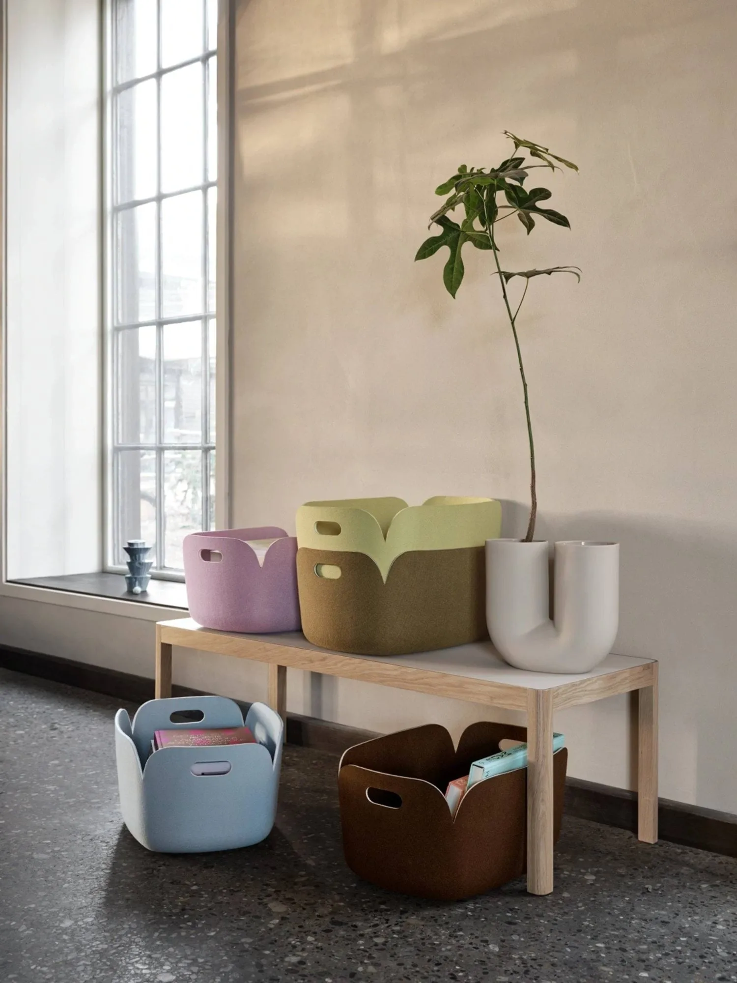 Restore förvaringskorg, Sand Muuto