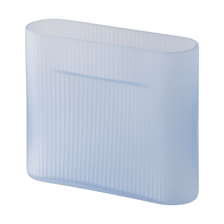 Ridge vas frostat glas 16,5 cm, Light blue Muuto