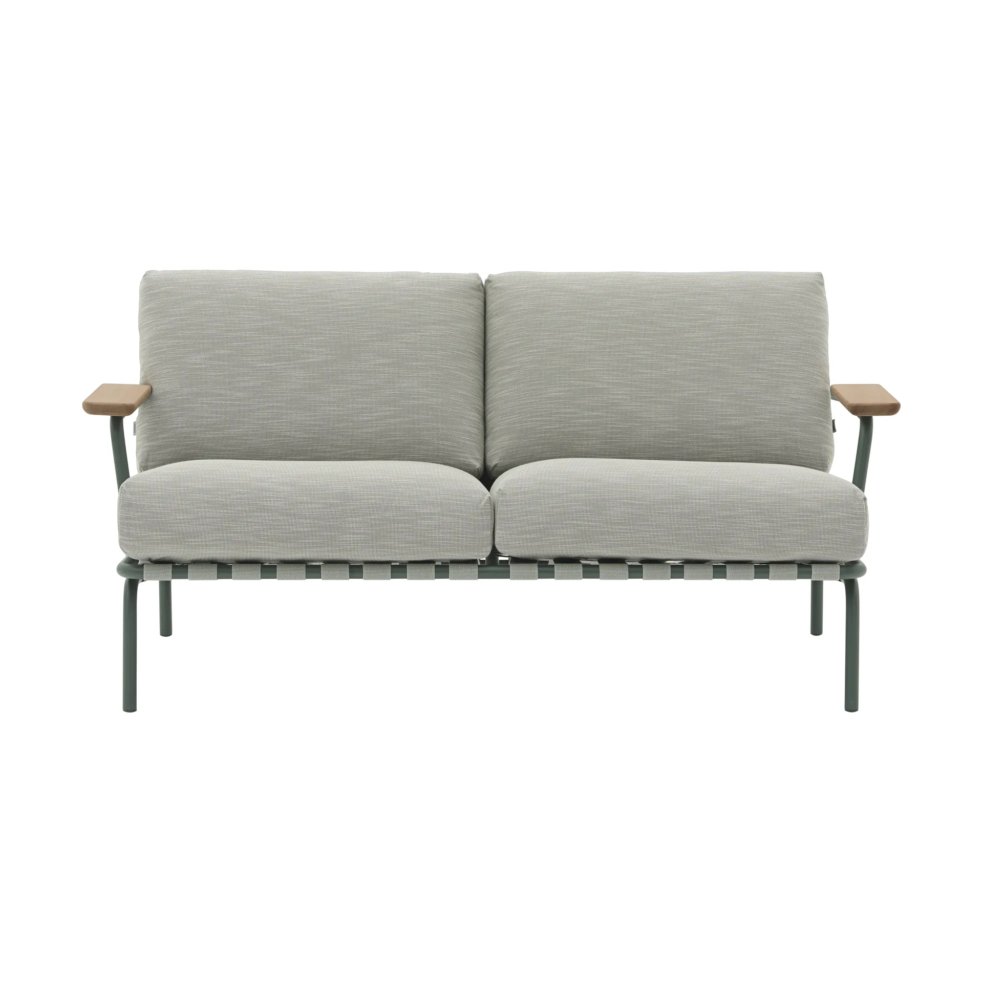 Settle 2-sits soffa, Ribbed Weave 2 Dark green Muuto