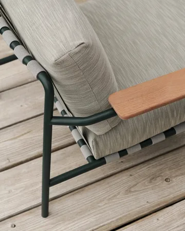 Settle 2-sits soffa - Ribbed Weave 2 Dark green - Muuto