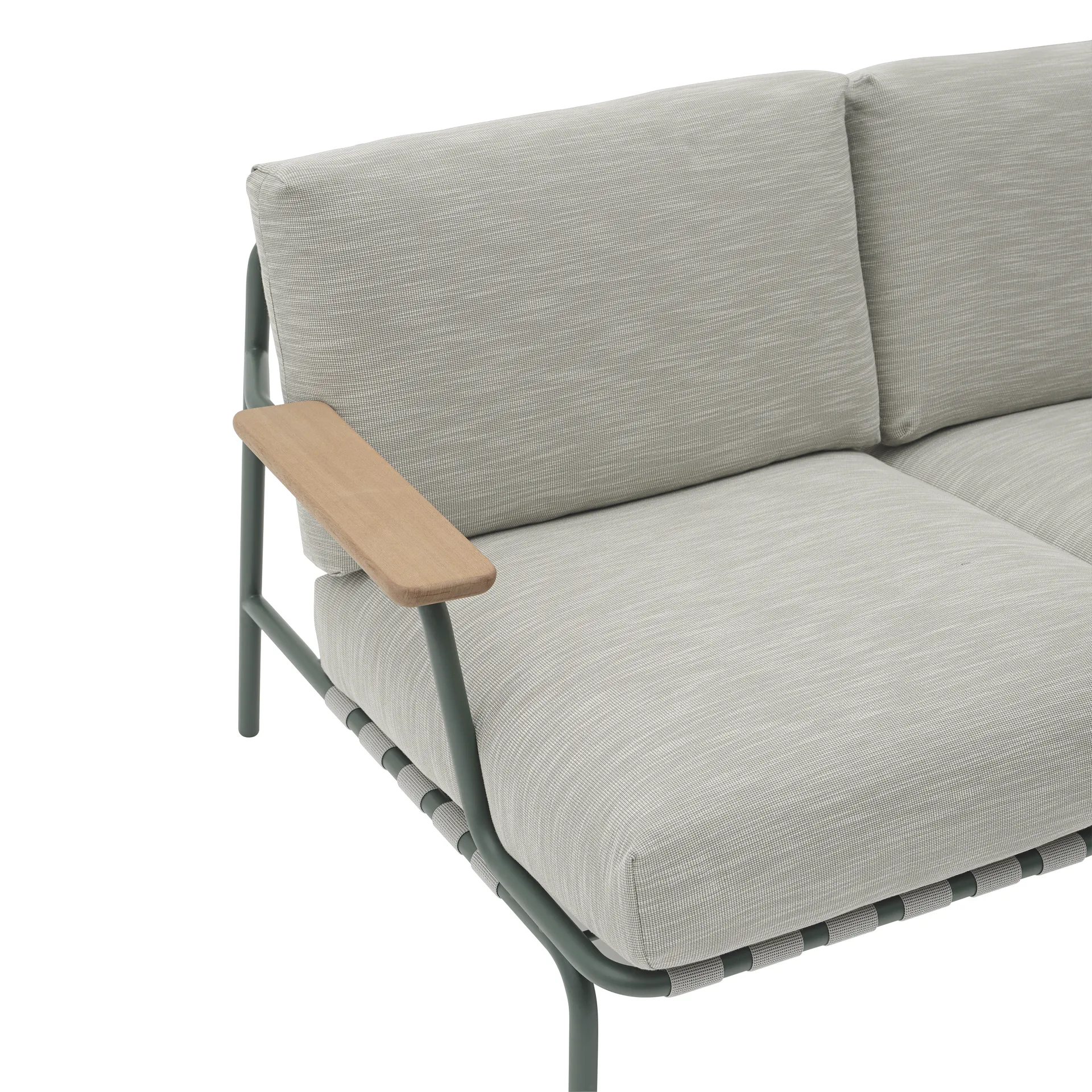 Settle 2-sits soffa, Ribbed Weave 2 Dark green Muuto