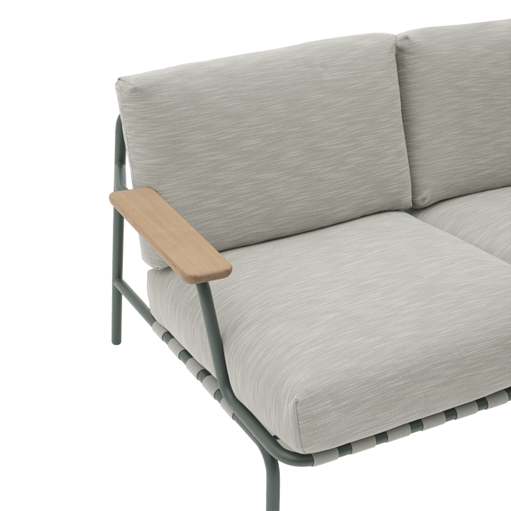 Settle 2-sits soffa, Ribbed Weave 2 Dark green Muuto